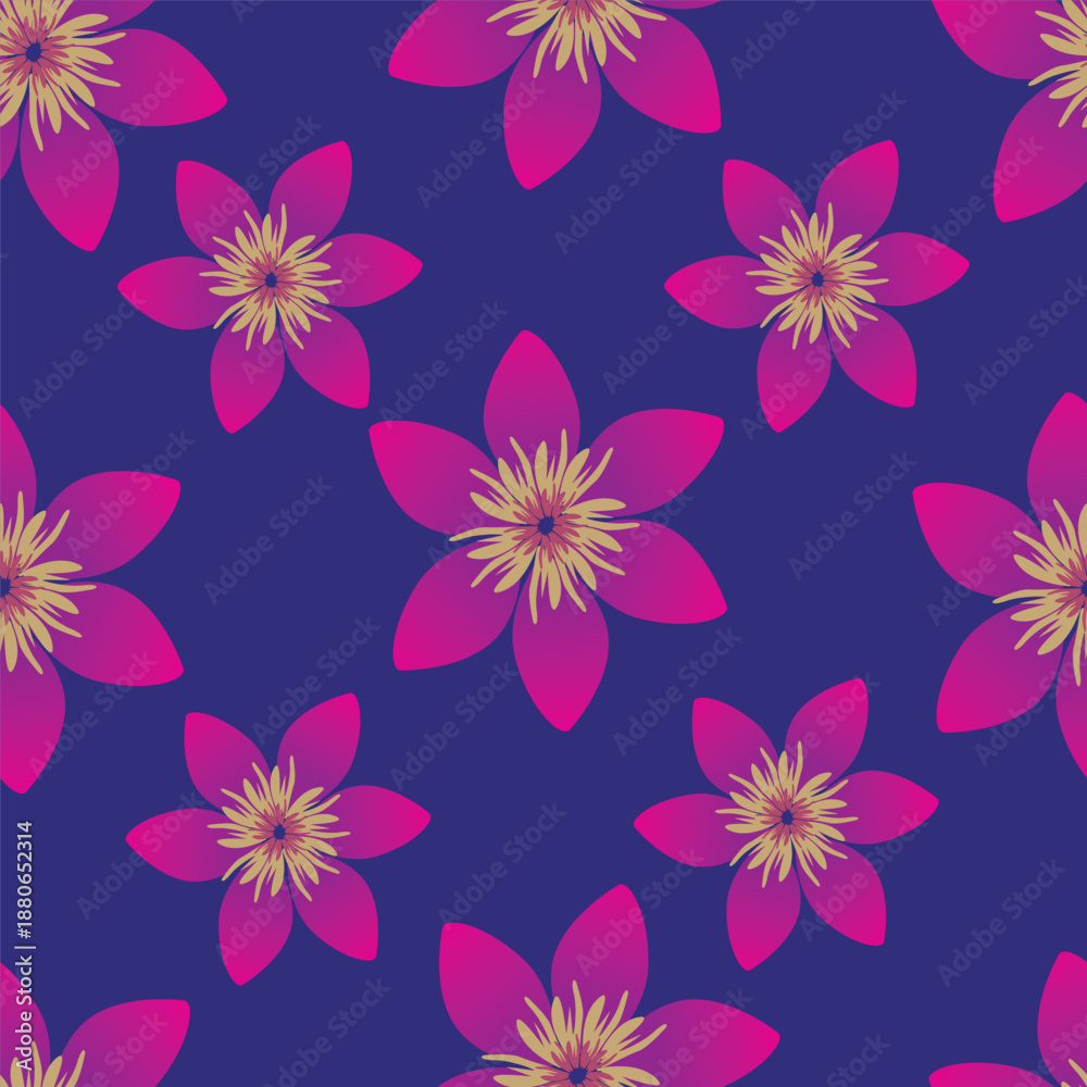 Fototapeta premium seamless floral pattern