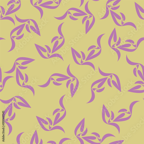Wallpaper Mural seamless floral pattern Torontodigital.ca