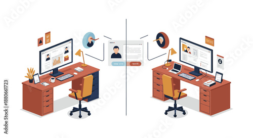 online profile verification process identifying dishonesty and fraud in virtual job applications and recruitment for human resources and hiring