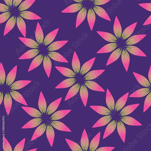 Wallpaper Mural seamless floral pattern Torontodigital.ca