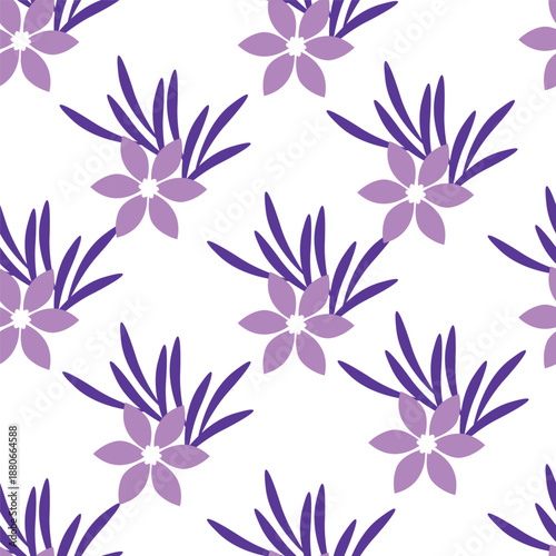 Wallpaper Mural Seamless floral pattern with stylized yellow and white flowers, blue berries, and leaves on a sage green background. This modern, folk-art design is great for textiles, wallpaper, and spring decor
 Torontodigital.ca