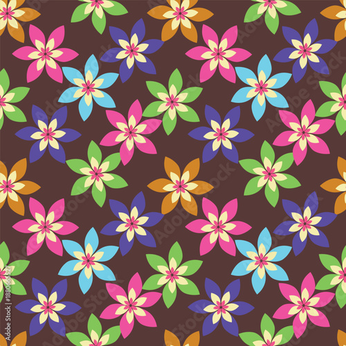 Wallpaper Mural seamless floral pattern Torontodigital.ca