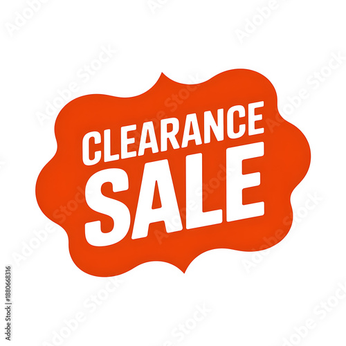 Vibrant Clearance Sale Sign for Big Discounts and Promotions