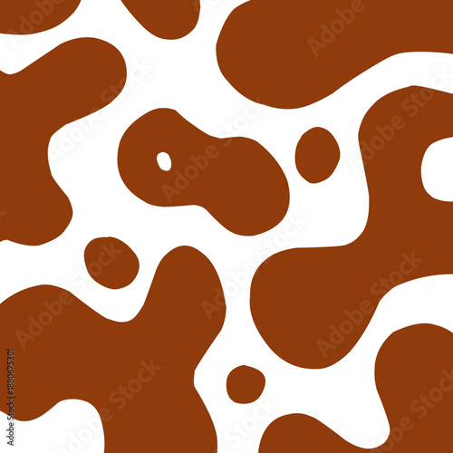 Abstract chocolate splash and drip background with fluid brown organic shapes.	

