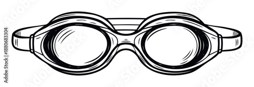 A classic pair of protective eyewear featuring circular lenses and an adjustable strap makes a perfect visual for historical vehicle themes or adventurous outdoor journey concepts.