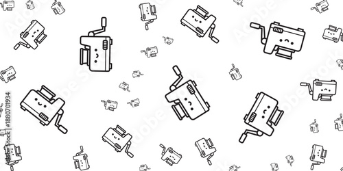 Retro Hand Crank Grain Mill Grinder for Home Food Preparation