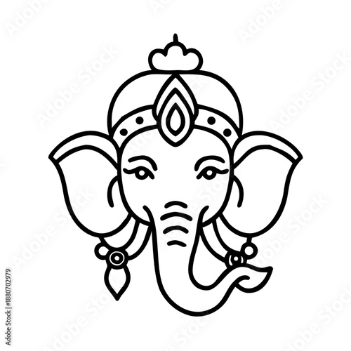 Indian Gods Set, Agni, Ganesha, Indra Idols Cartoon Vector Illustration
