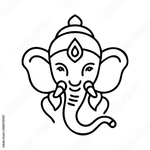 Indian Gods Set, Agni, Ganesha, Indra Idols Cartoon Vector Illustration
