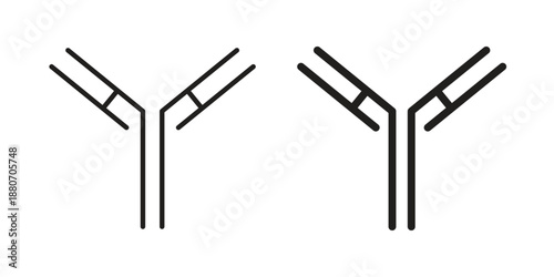 Antibody icons vector design template simple and clean