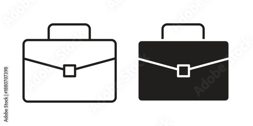 Briefcase icons vector design template simple and clean