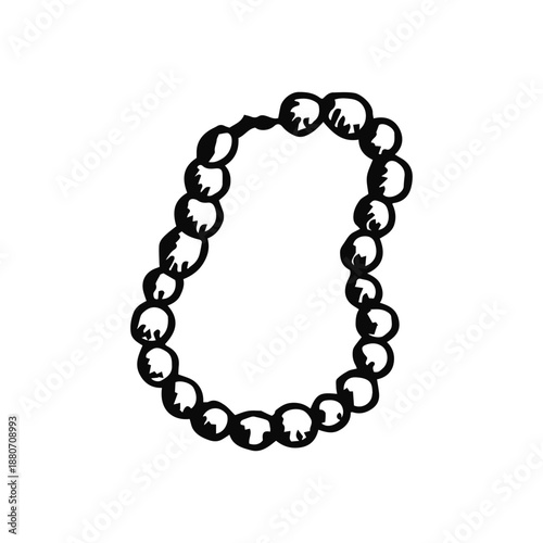 bracelet sketch on a white background