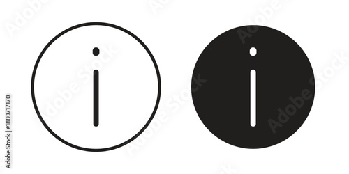 Information icons vector design template simple and clean