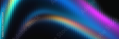 Принти на полотні Abstract holographic iridescent fluid flow background with vibrant gradient colo