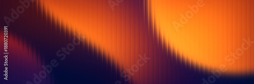 Photos Vibrant orange and dark purple abstract background featuring vertical pleated te