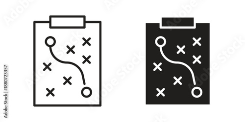 Planning icons vector design template simple and clean