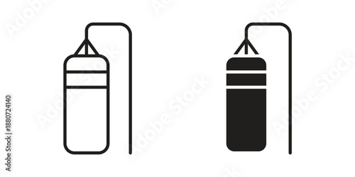 Punching bag icons vector design template simple and clean