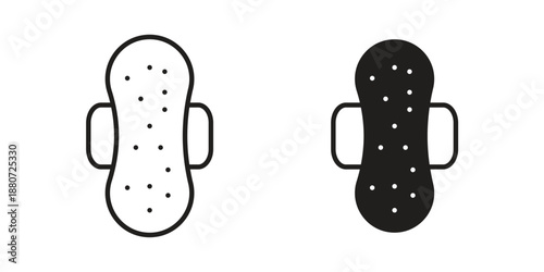 Sanitary pad icons vector design template simple and clean