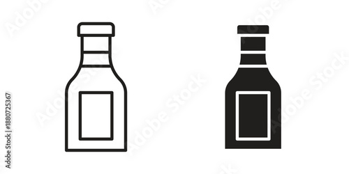Sauce bottles icons vector design template simple and clean