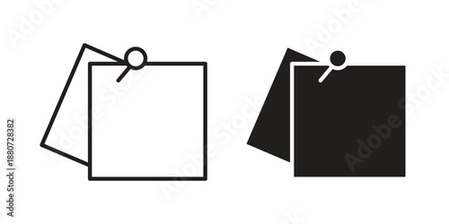 Sticky notes icons vector design template simple and clean