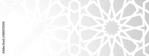 Islamic shadow ramadan with pattern islam overlay and paper aidilfitri geometric. Greeting adha abstract with elegant culture 3d and gray ornament star. Arabesque arab islamic with seamless.