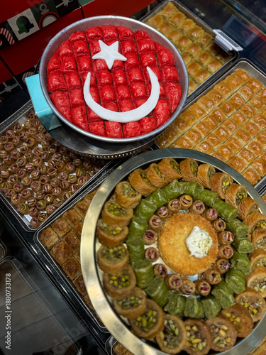Wallpaper Mural Various traditional Turkish desserts on display close-up	
 Torontodigital.ca