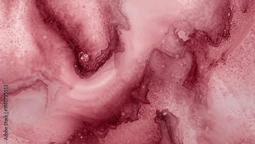 Abstract Design Shows Fluid Shapes and Textures in Rose Gold Tones for Creati...
