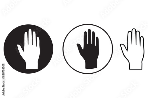hand icon set