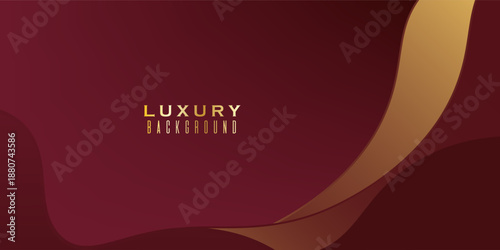 Premium and Luxury Red burgundy with gold Template Design. Award Background. Birthday Celebration Invitation.Modern Abstract Decorative.vector