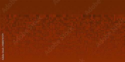 Dark Red vector pattern with colored spheres. Geometric sample of repeating circles on white background in halftone style.