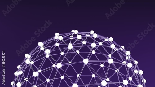 Global abstract connected network - Loopable Video