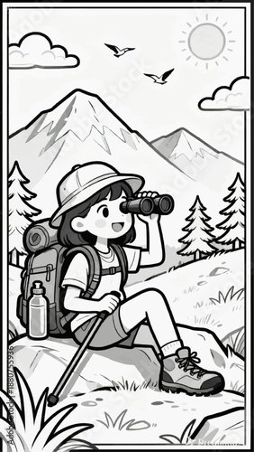 anak anak kemping di hutan