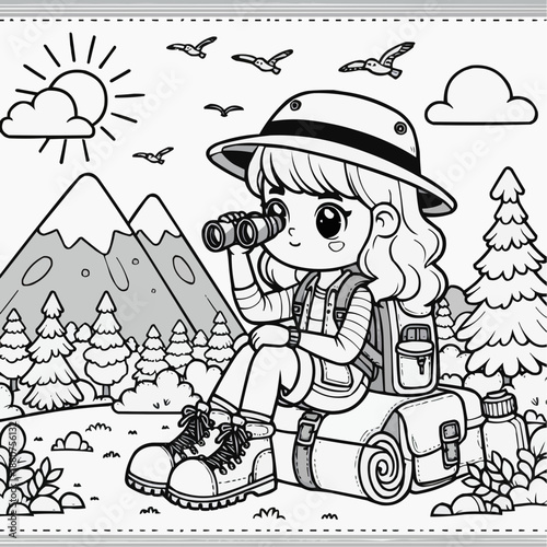 anak anak kemping di hutan