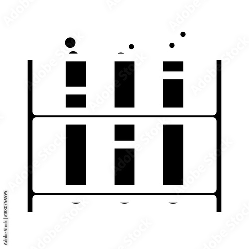 test tube glyph icon