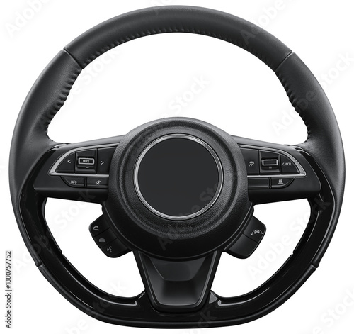 Konstfotografi Black steering wheel multifunction