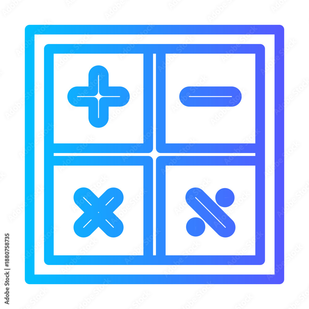 Obraz premium math gradient icon