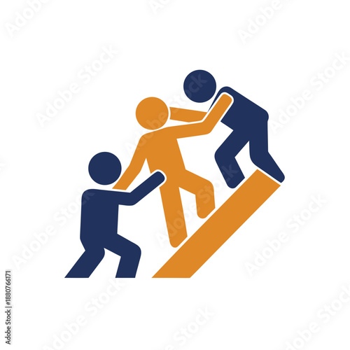 Team effort in construction isolated on transparent background