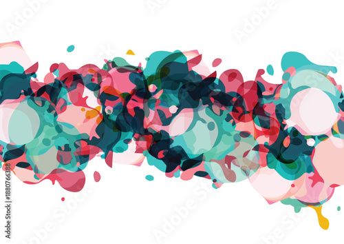 Abstract liquid gradient background with colorful vector splash and fluid flowing shapes for modern creative design. illustration vector design background