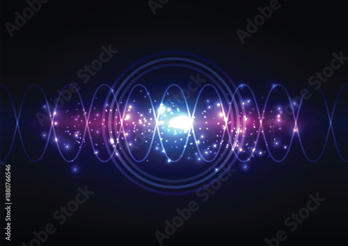 Futuristic cyber space background featuring dynamic neon light streaks and abstract glowing lines for creative digital projects.