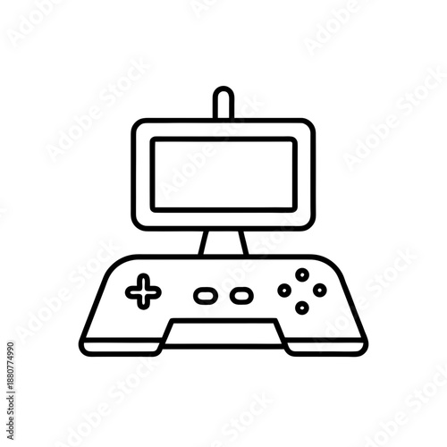 Vector gaming console icon