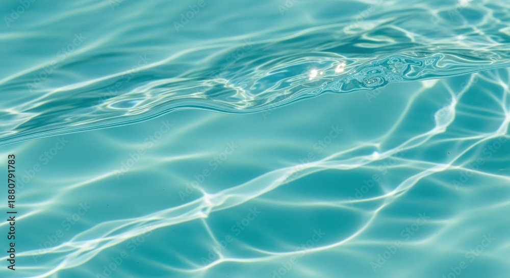 Fototapeta premium Rippling Blue Water Surface Abstract Background
