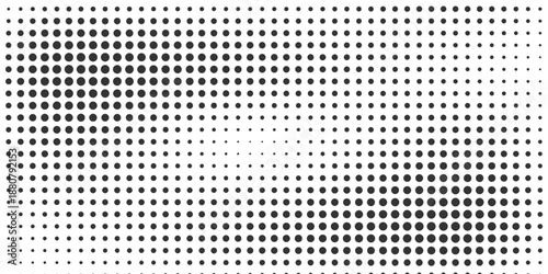 Dot pattern seamless background. Polka dot pattern template Monochrome dotted texture