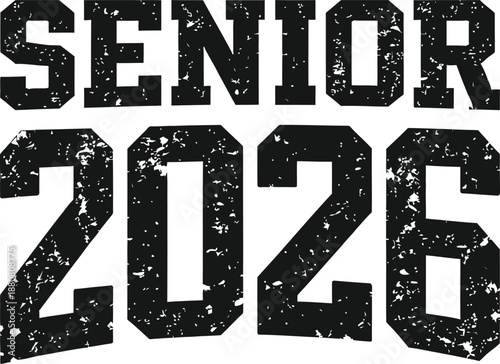 Wallpaper Mural Senior 2026 Bold Graduation Typography Illustration Torontodigital.ca