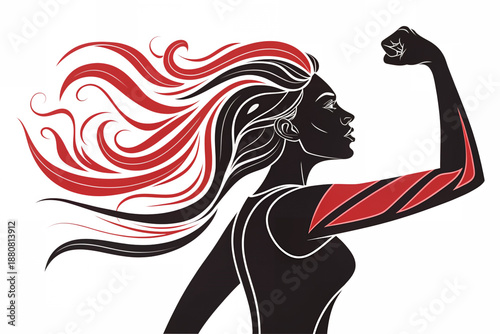 empowered woman shape, PNG