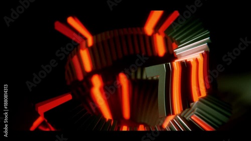 Futuristic motion design elements