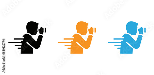 Silhouette of people talking on phone