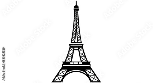 Eiffel Tower iconic iron structure landmark.