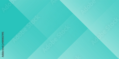 Abstract colorful gradient turquoise green background. Simple overlap triangle shapes pattern background. eps 10
