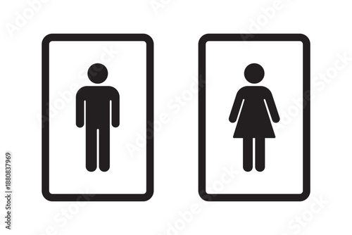 set male and female gender icon. man women symbol design vector illustration.