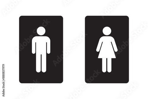 set male and female gender icon. man women symbol design vector illustration.