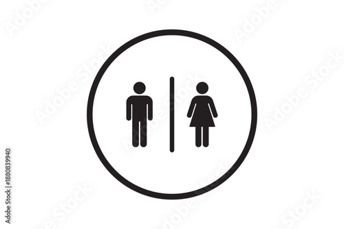 Restroom washroom icon set.